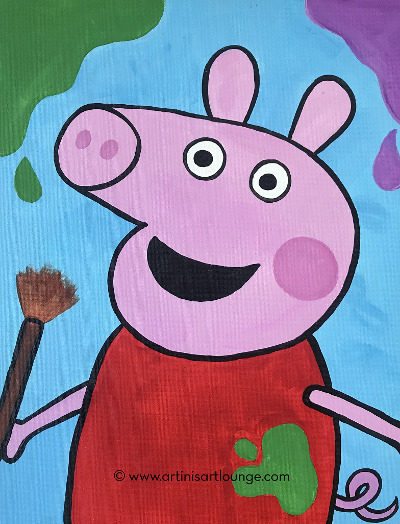 Painting Pictures wit hPeppa Pig 